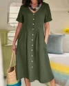 Mid Length Dress Summer Long Dresses with Pockets