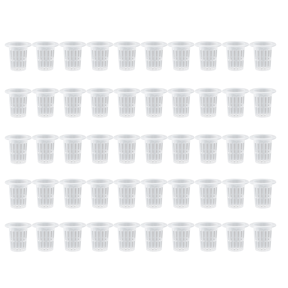 

50pcs Soilless Hydroponic Mesh Pot Clone Nursery Planting Net Cup Basket, 40, 501 Original