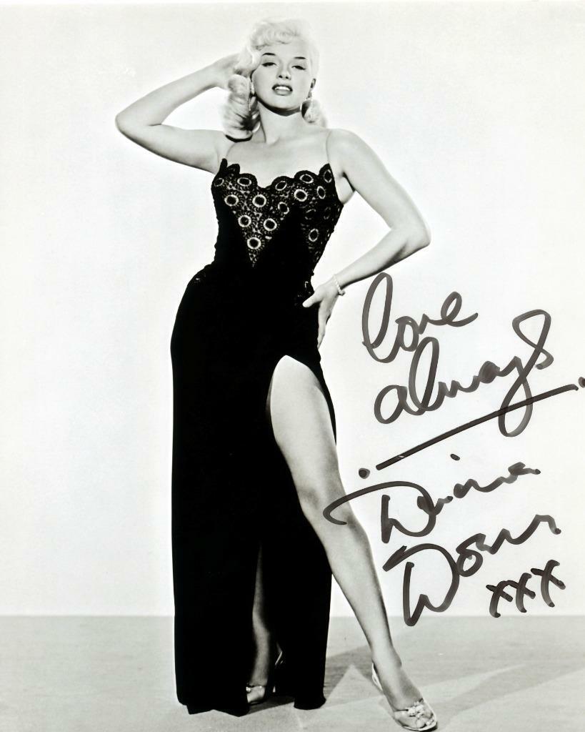 Diana Dors SIGNED AUTOGRAPHED 10 X 8