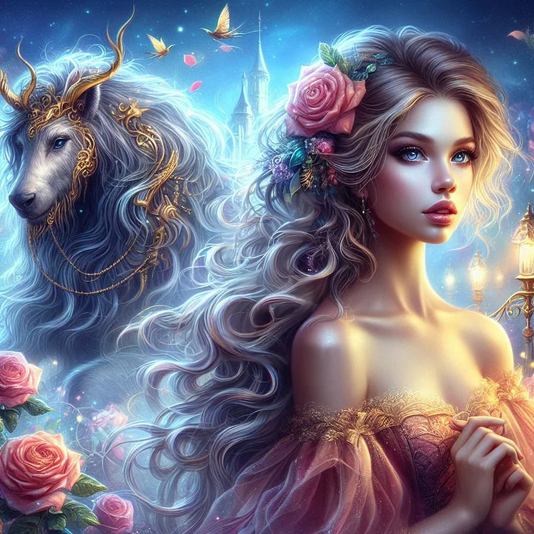 Disney Princess Girl Mermaid - Full Round/AB/Square Drill Diamond Painting-40*40CM(Canvas)