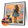 Beach Girl-Full Round Diamond Painting 40*40cm