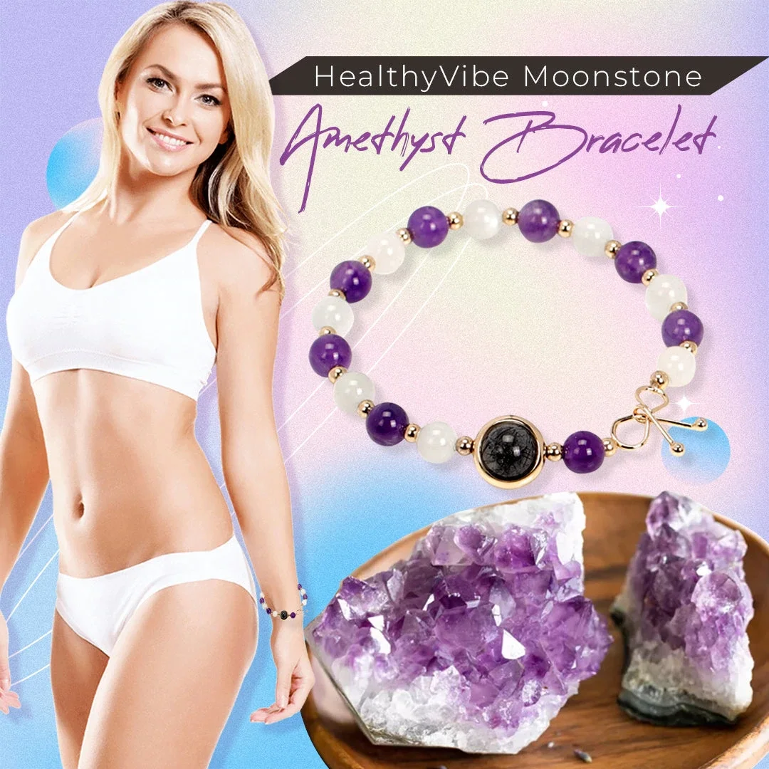 HealthyVibe Moonstone Amethyst Bracelet