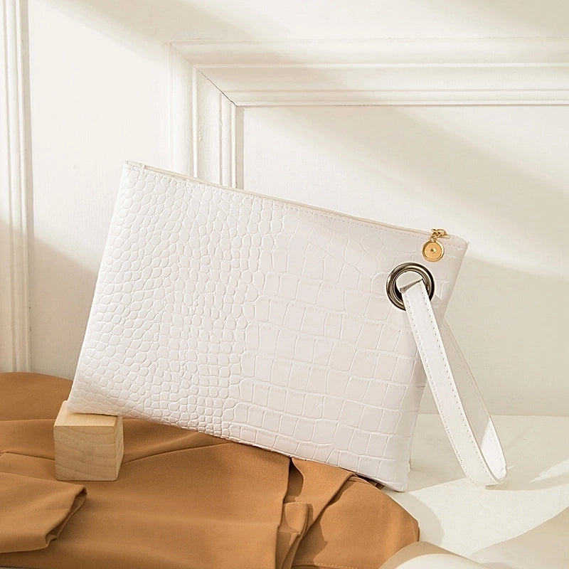 Black Pink Brown Pu Leather Geometric Square Evening Bags