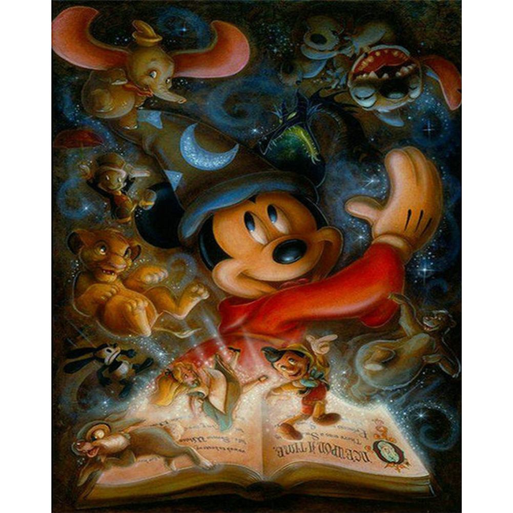 Cartoon Mouse Book 40*50cm paint by numbers