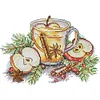 Apple Afternoon Tea-14CT Stamped Cross Stitch 26*19cm/10.24*7.48in