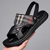 Gioiacombo™ 2022 Nuovi sandali a doppio uso in pelle da uomo a quadri