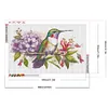 uk.everydayedeals (Limited Stock)Diamond Painting - Full Round - Hummingbird on A Branch(40*60cm)