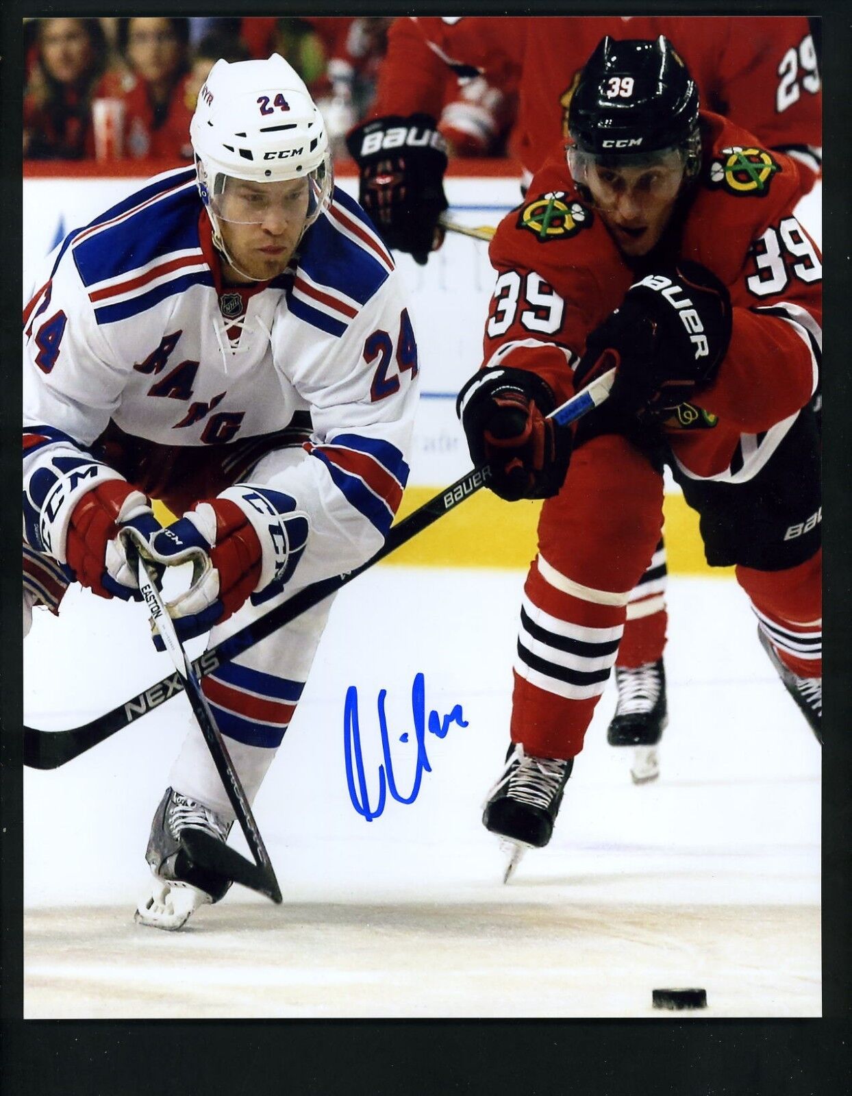 Oscar Lindberg Signed Autographed 8 x 10 Photo Poster painting New York Rangers white uniform