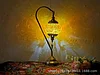 Retro Turkish Coffee Little Swan Bohemian B&B Xinjiang Style Bar Mosaic Glass Table Lamp