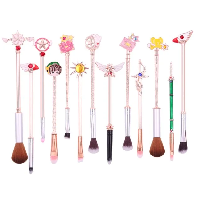 13pcs Cardcaptor Sakura Magic Wand Makeup Brushes Set SS1848