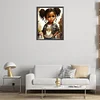 Diamond Painting -DIY Round Drill Curly Hair Girl(40x50cm)