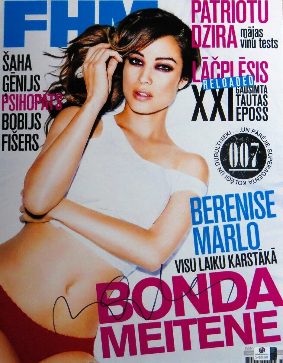 Berenice Marlohe Signed Autographed 11X14 Photo Poster painting James Bond FHM Mag GV806168