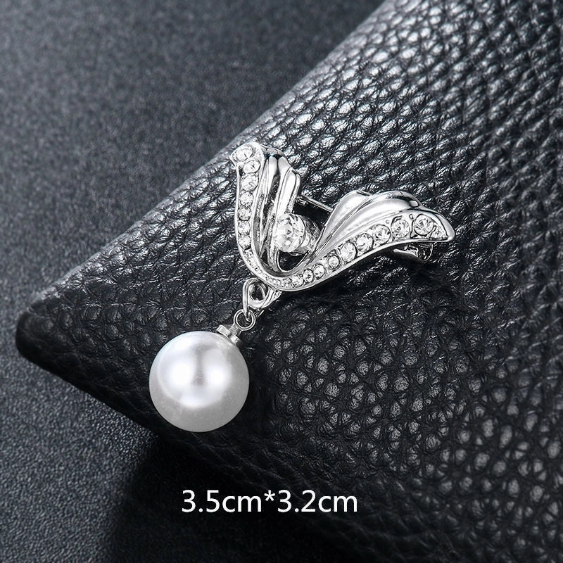 Small Brooch Bow Anti-slip Brooch High-grade Chest Sewn-free Shirt Anti-slip Buckle Pin