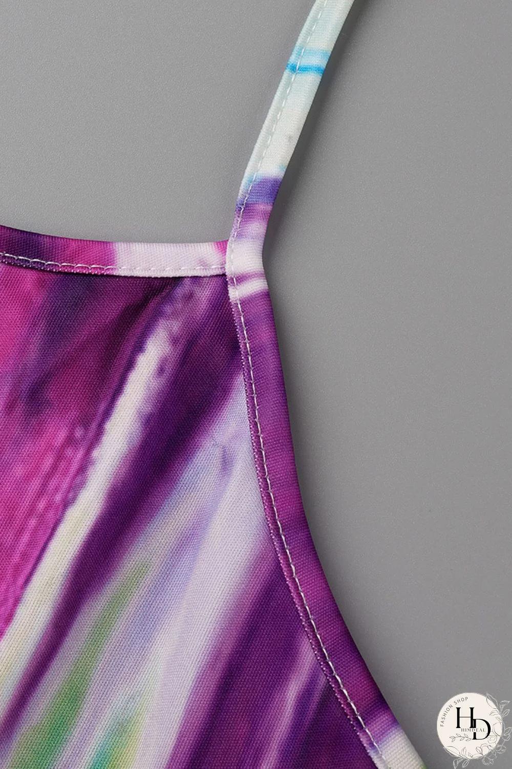 Yellow Sexy Print Hollowed Out Patchwork Slit Spaghetti Strap One Step Skirt Dresses