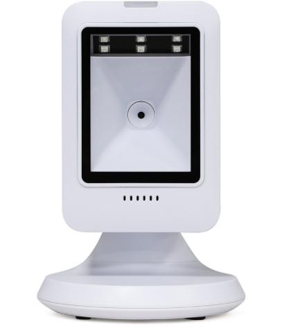 High Performance Desktop 1D 2D LED Barcode Scanner Wired USB & COM Interface Light Source Cheap System Compatibility in Stock!