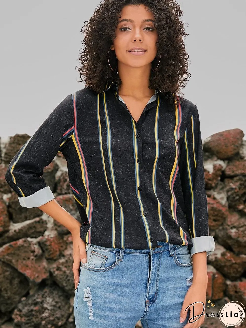 Weekend Casual Striped Shirt