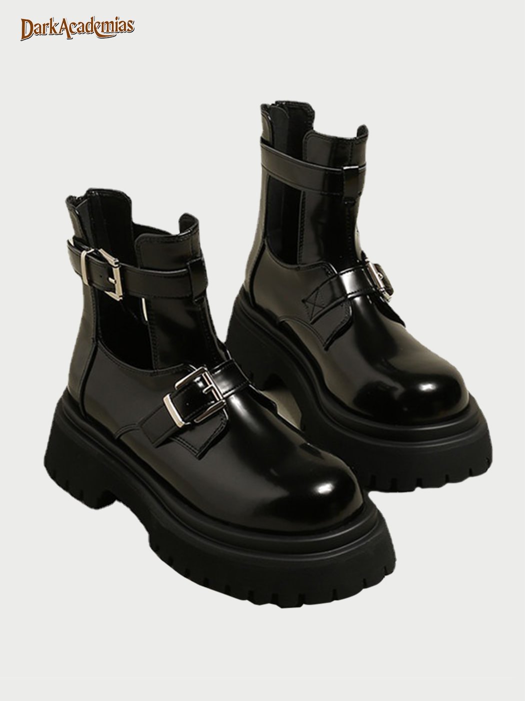 British-style Metal Cutout Women's Boots