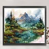 Ink Landscape-11CT Stamped Cross Stitch 60*55cm/23.62*21.65in(Big Size)