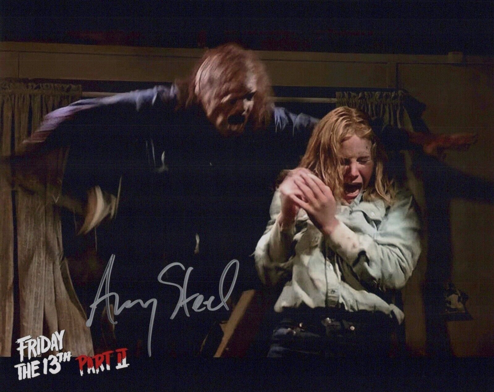 Friday the 13th Part II 8x10 Photo Poster painting signed by Amy Steel