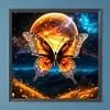 Diamond Painting -DIY Round Drill Butterfly Moon(40x40cm)