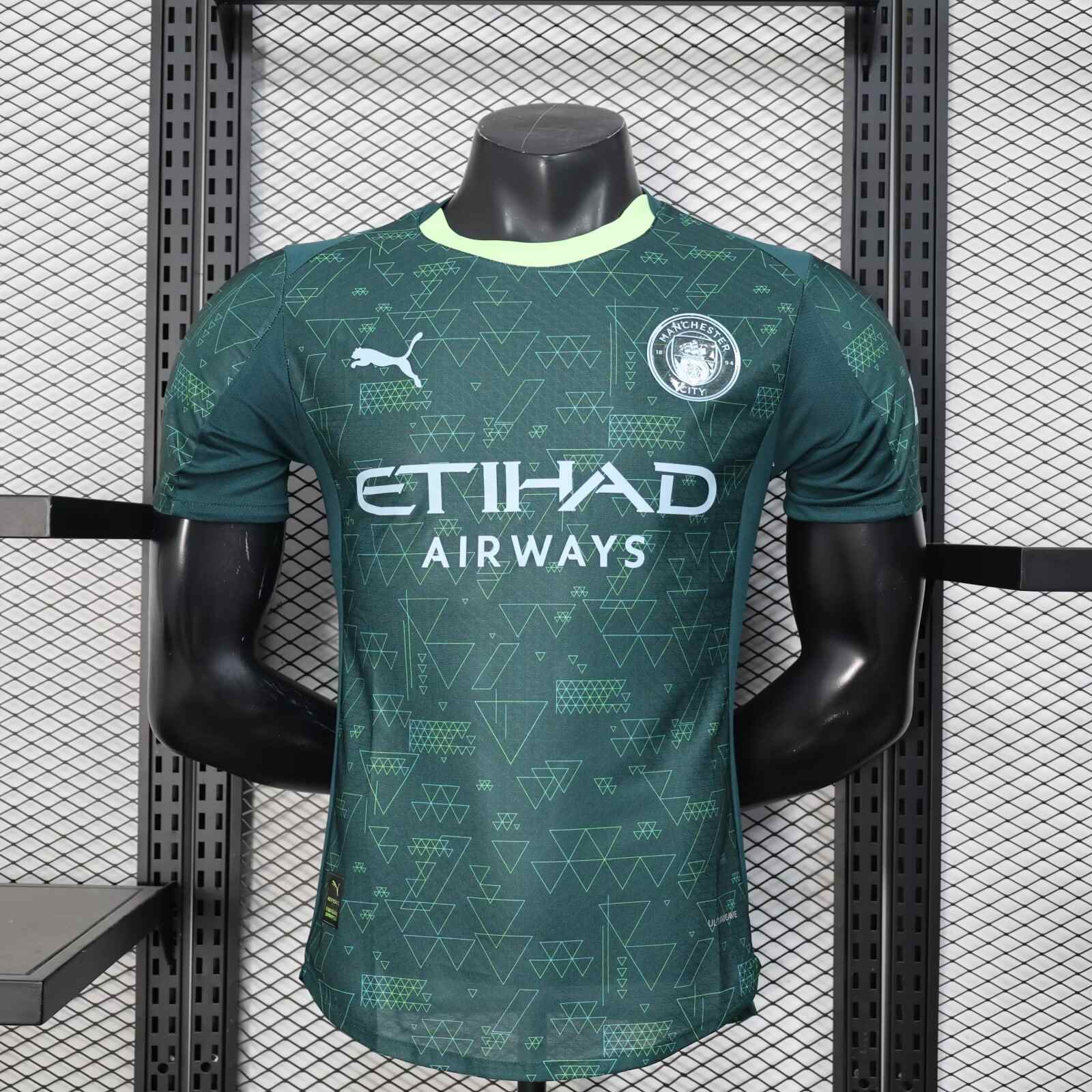 2025/2026 Player Version Manchester City Fourth Away Football Shirt 1:1 Thai Quality（The player version jersey is a bit tight, please pay attention to the size selection）