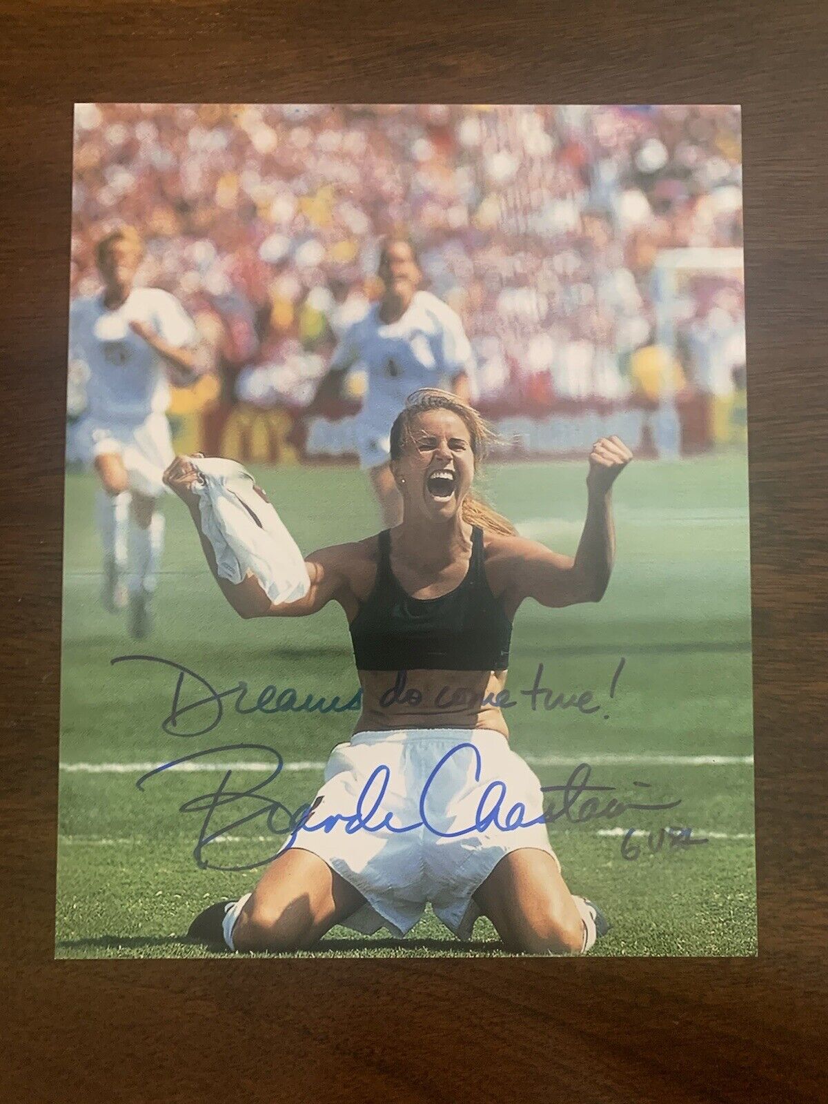 Brandi Chastain Signed 8X10 Photo Poster painting Autographed USA Champion