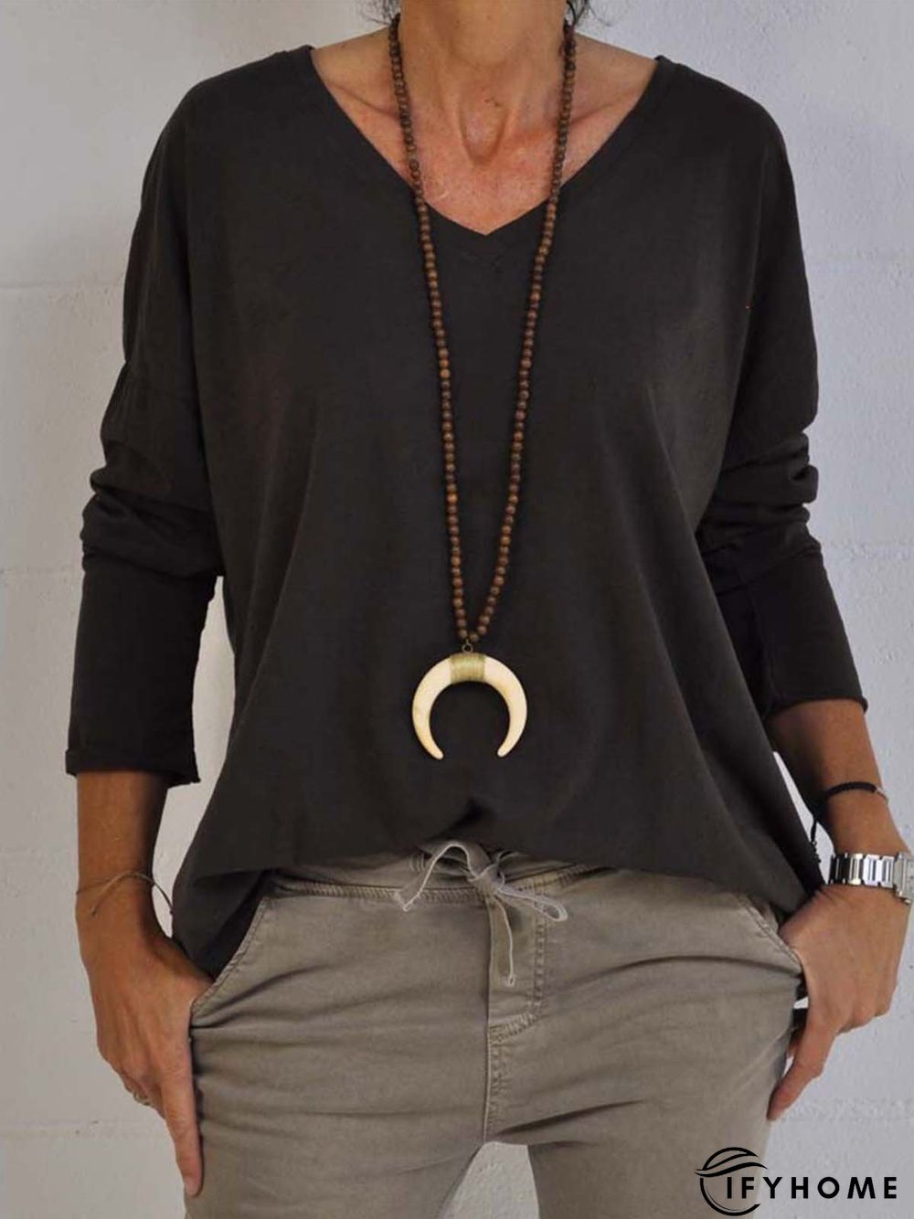 Casual Long Sleeve T-shirt | IFYHOME