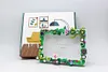 Flower DIY Building Block Photo Frame Kit,Creative Handmade Assembled Photo Frame Handmade Craft Gift Home Tabletop Display Decor