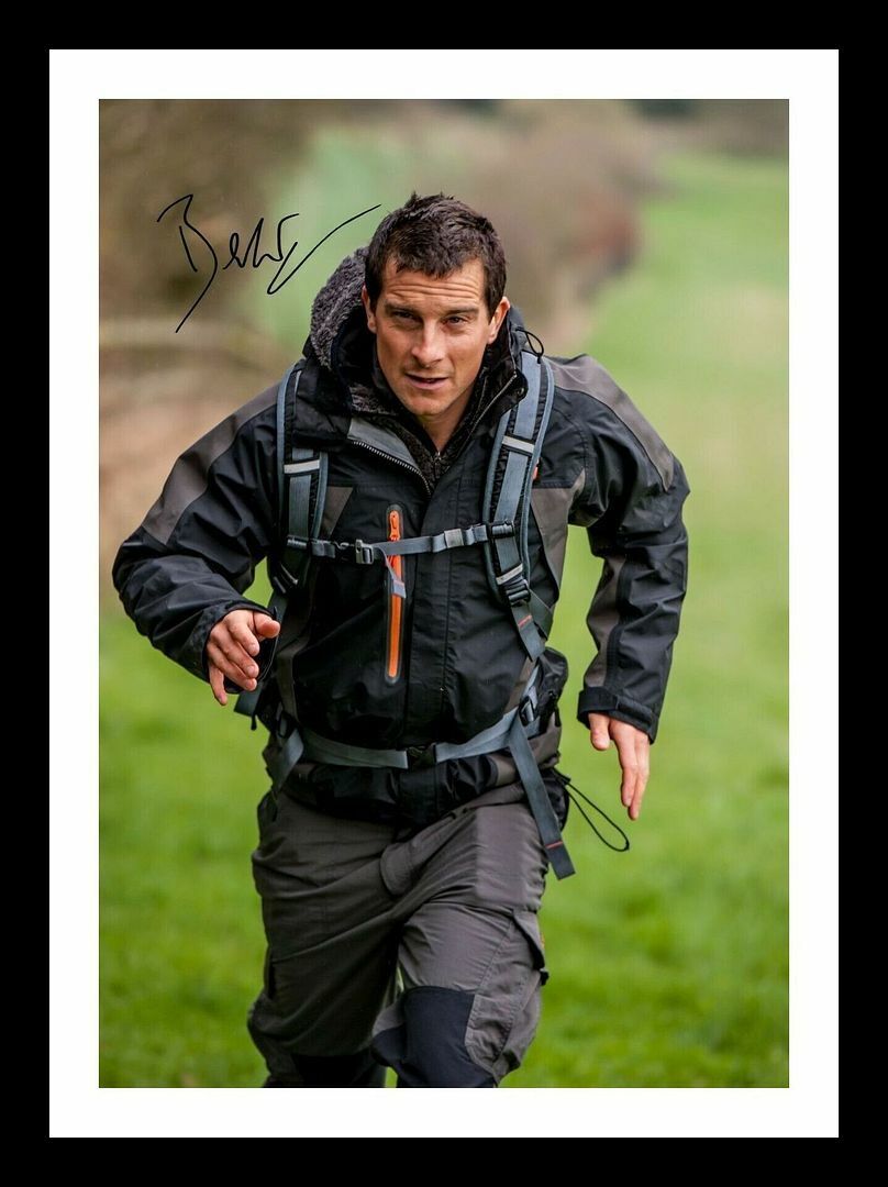 Bear Grylls Autograph Signed & Framed Photo Poster painting