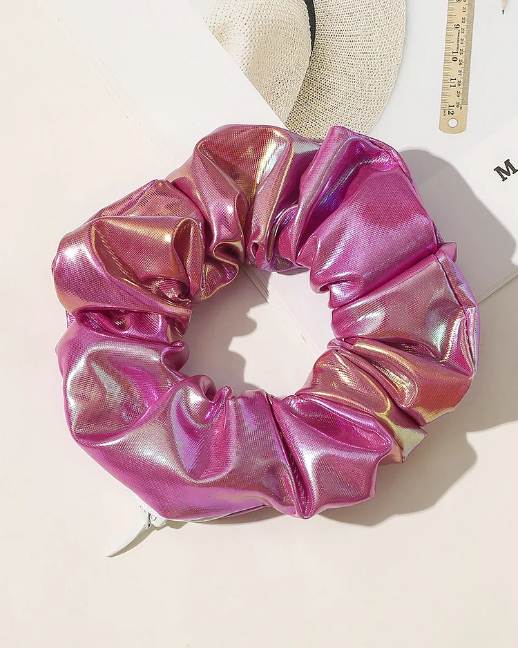 PU zipper large intestine hair tie