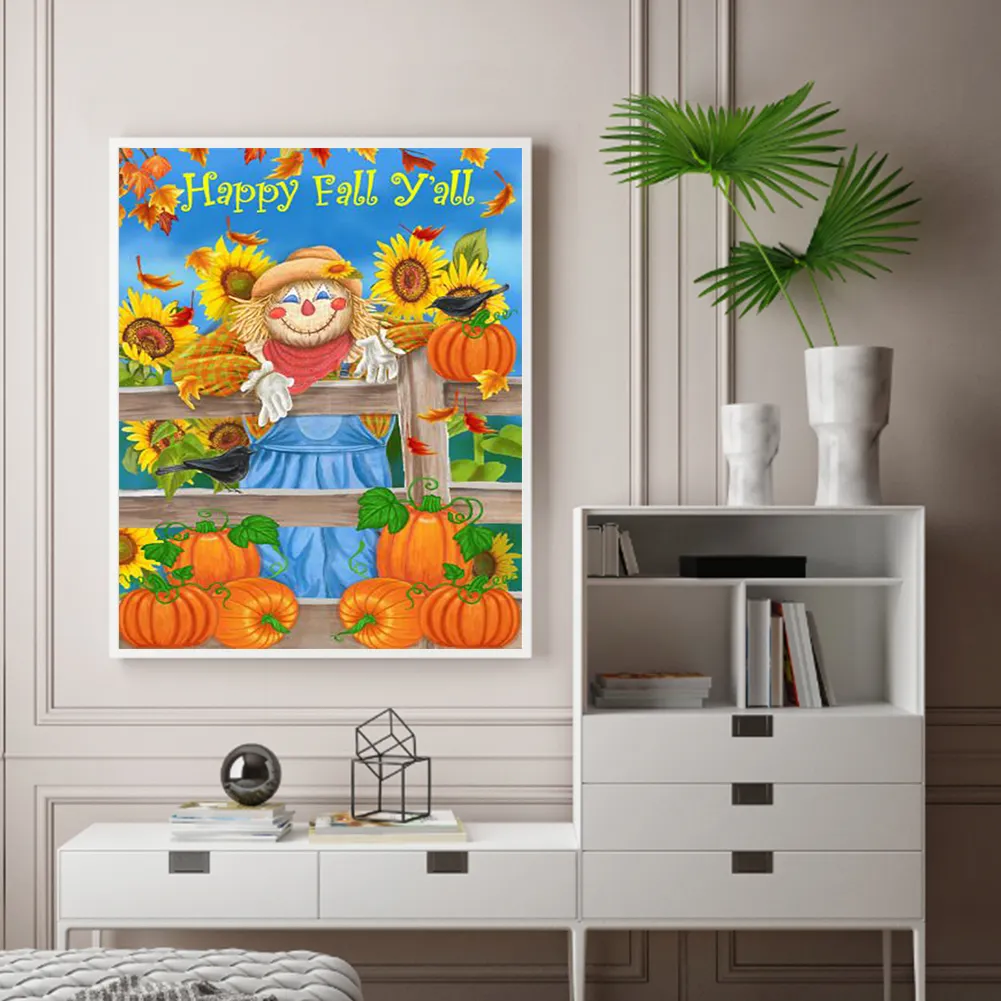 DIY Paint By Number 40*50cm - Scarecrow In The Sunflowers