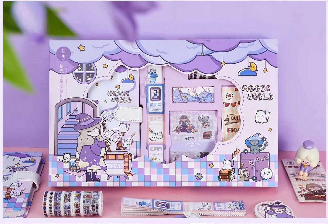 Creative Girls' Hand-Painted Materials Gift Box Set-Himinee.com