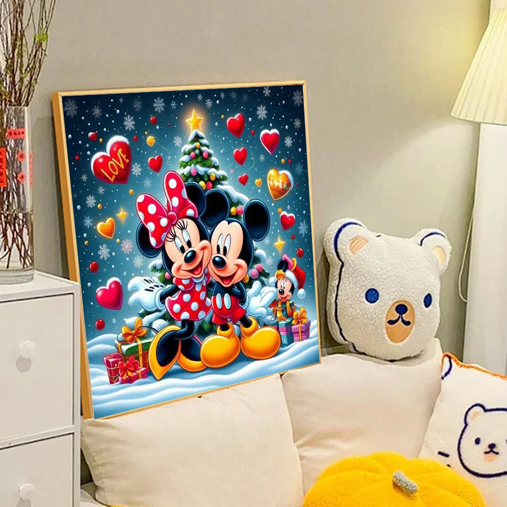 Diamond Painting - Full Round Drill - Mickey Minnie(Canvas|40*40cm)