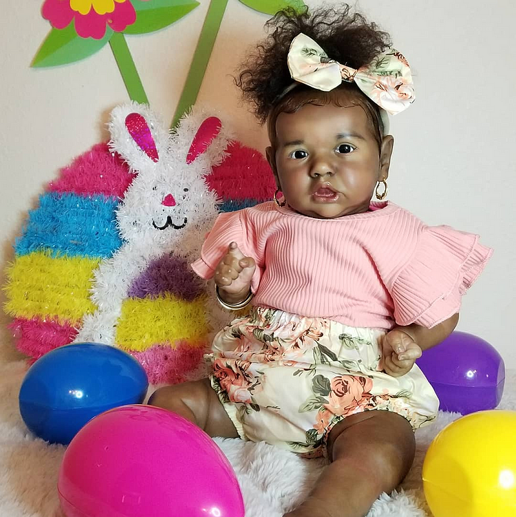  20'' Real Life Black African American Reborn Toddler Baby Doll Girl Conway - Reborndollsshop®-Reborndollsshop®