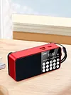 FM Radio LED Digital Display Support TF Card MP3 Player USB Drive Portable Radio