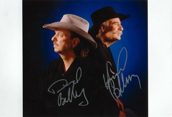 The Bellamy Brothers genuine autograph 8x12