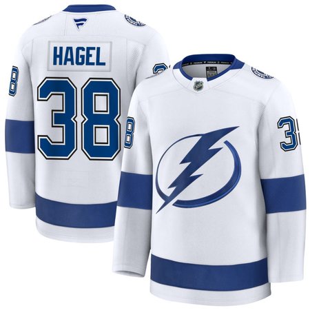 Youth Tampa Bay Lightning #38 Brandon Hagel White Premium Jersey