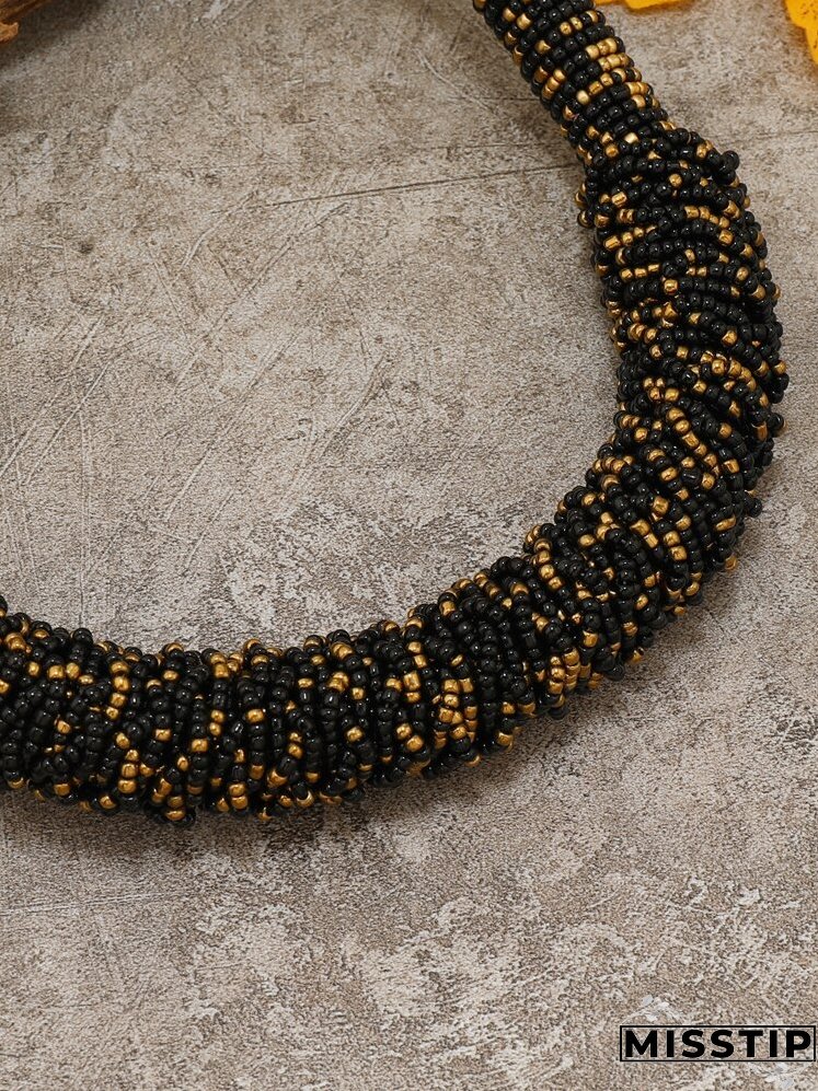 Two Tone Beaded Necklace