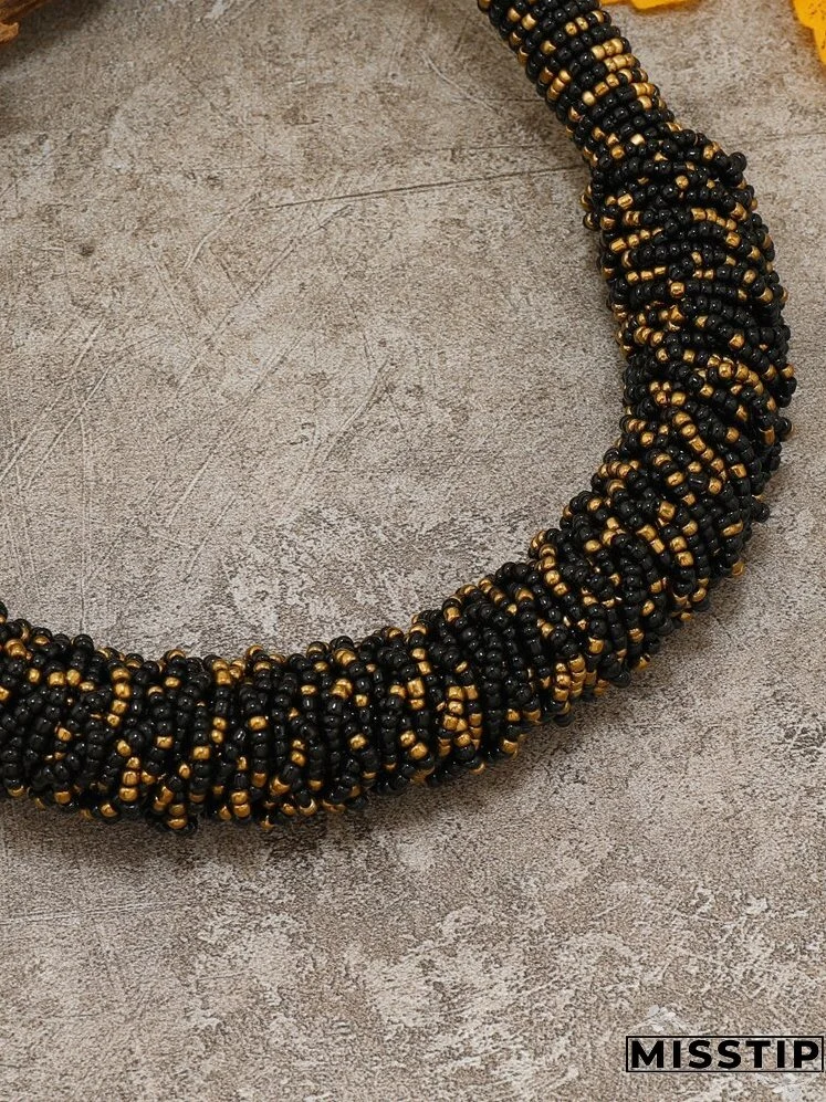 Two Tone Beaded Necklace