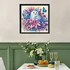 Eulen und Blumen speziell geformte 5D-DIY-Teilbohrdiamanten Punkte Edelsteinkunst-Kits f&uuml;r Erwachsene Anf&auml;nger Wohndekoration Diamanten Gem&auml;lde Edelst