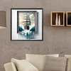 (40*40cm)Sailboat - Full Round Drill Diamond Painting