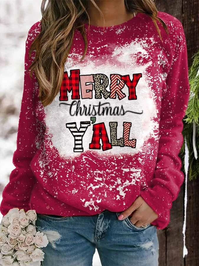 Christmas Crew Neck Long Sleeve Sweatshirt