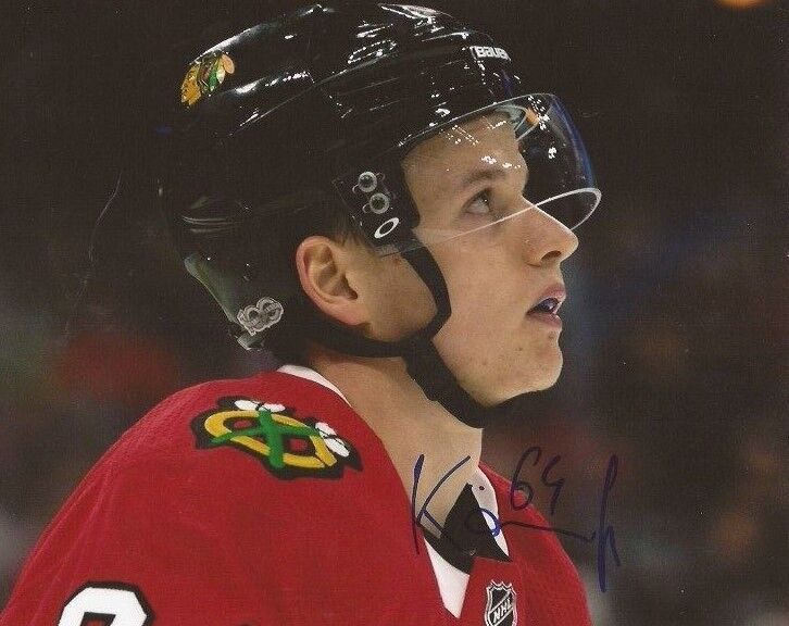 David Kampf signed Chicago Blackhawks 8x10 Photo Poster painting autographed Hawks 4