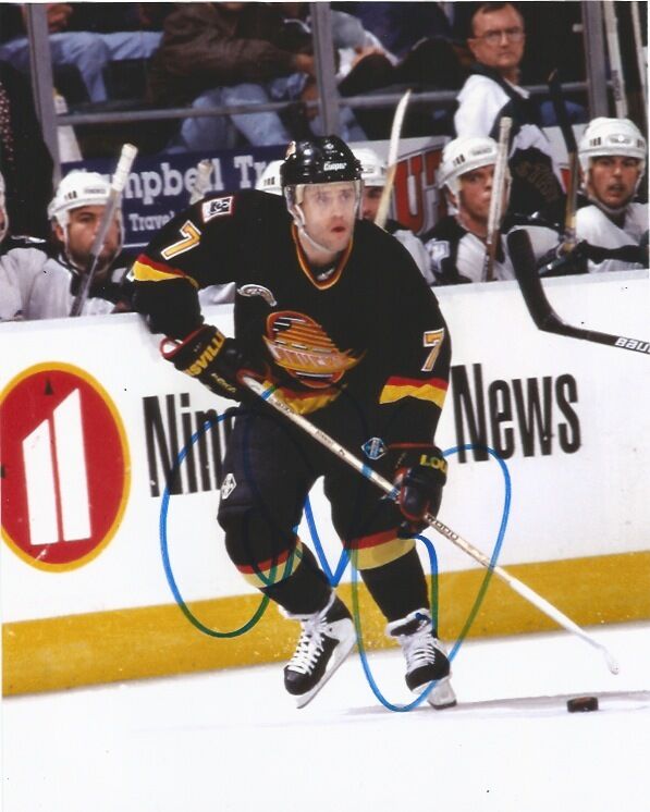 Vancouver Canucks Cliff Ronning Signed Autographed 8x10 Photo Poster painting COA