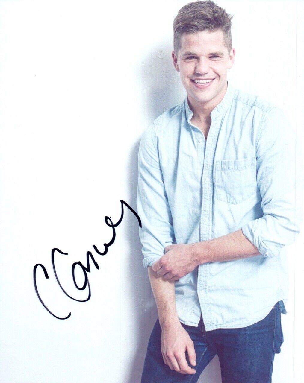 Charlie Carver Signed Autographed 8x10 Photo Poster painting TEEN WOLF Handsome Actor COA