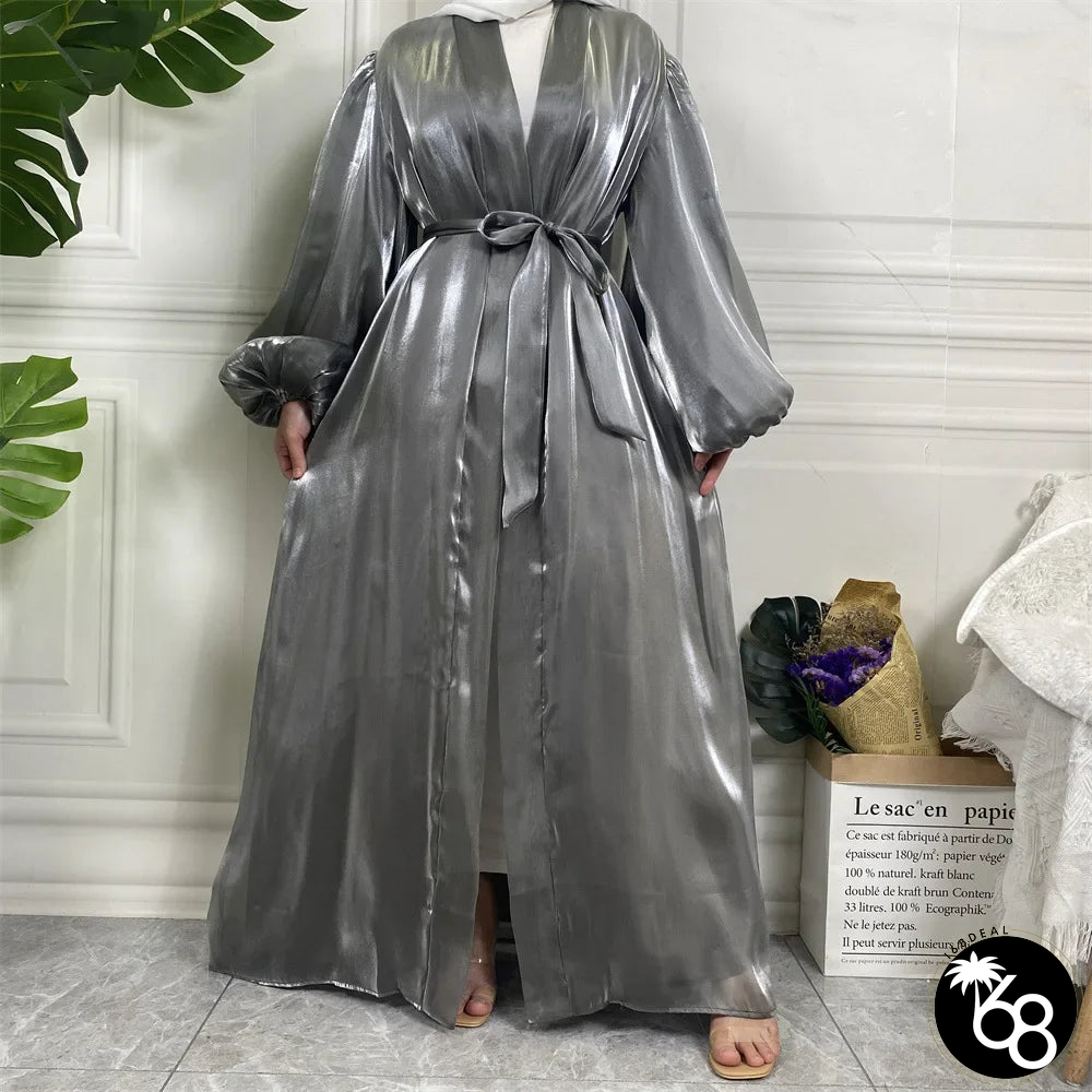 Women's Arabian Polyester Full Sleeve Solid Pattern Casual Abaya | 168DEAL