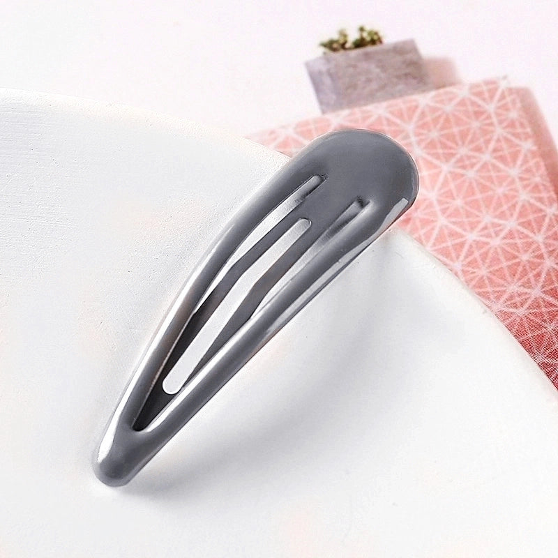 Minimalist Water Droplets Metal Stoving Varnish Hair Clip 1 Piece