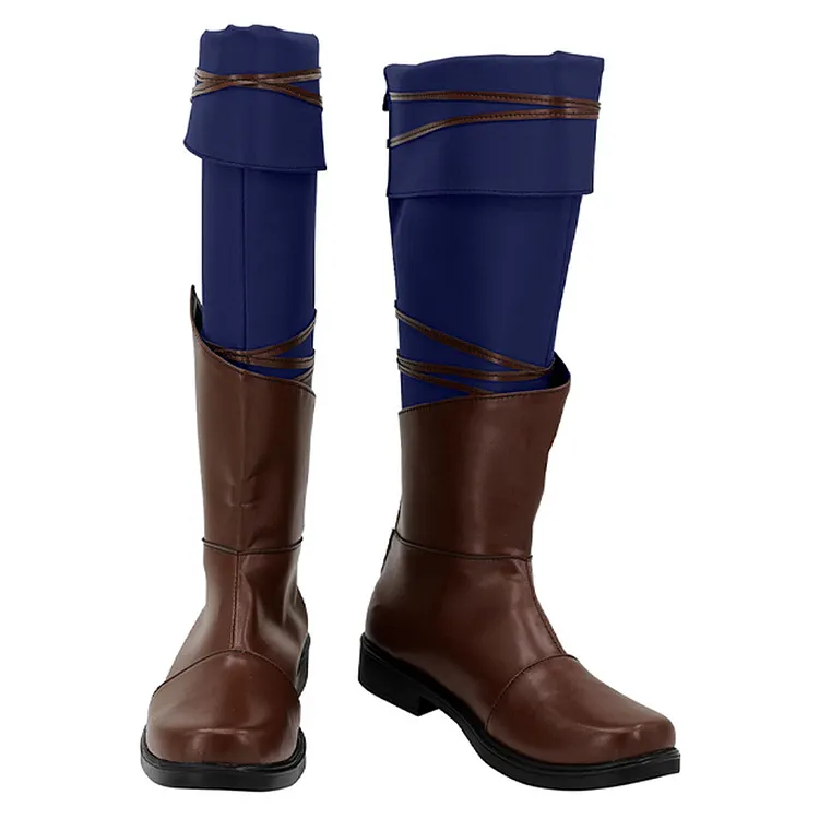 Baldur's Gate Astarion Brown Shoes Boots Cosplay Accessories Halloween Carnival Props