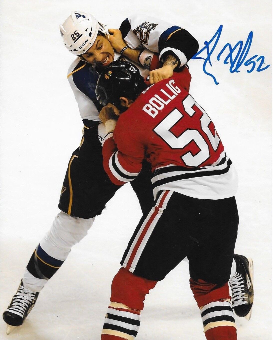 Brandon Bollig signed Chicago Blackhawks 8x10 Photo Poster painting autographed Hawks 10