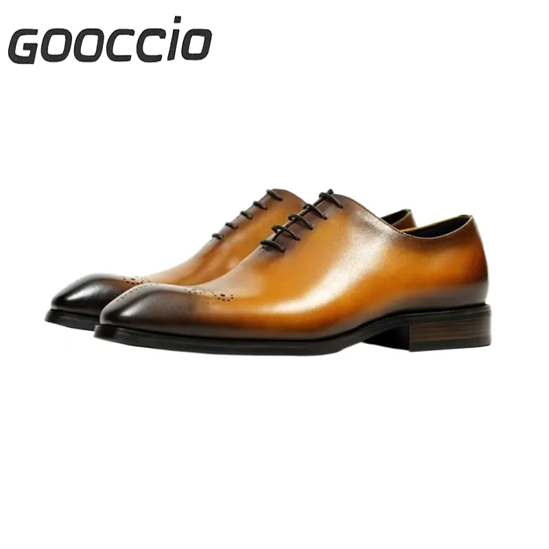 CW196 Cowhide Dress Shoes/Oxford Shoes For Men  GOOCCIO   